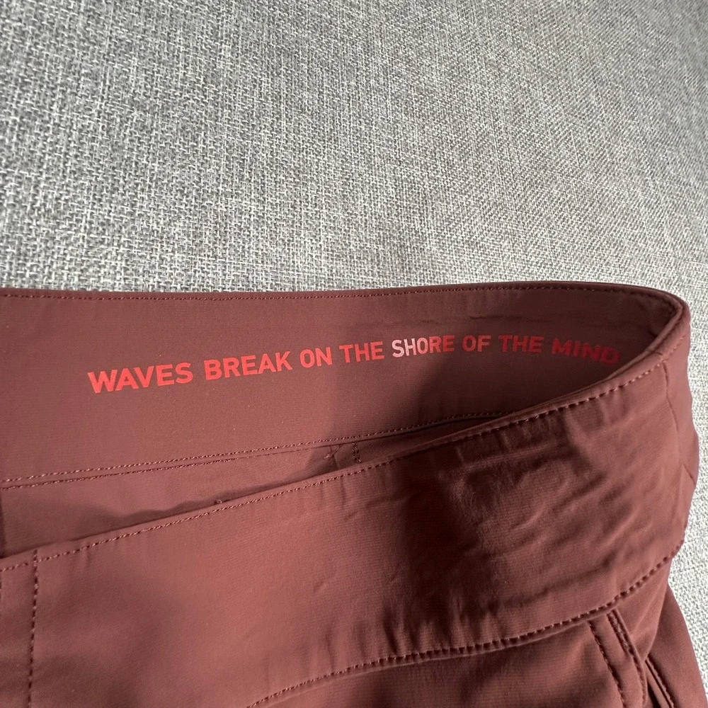 Rhone Point Break Board‎ Shorts Mens 32 Maroon 7 Inch Inseam Stretch Beach Surf